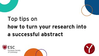 Top tips to turn your research into a successful abstract [upl. by Akerley]