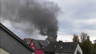 GROßBRAND  LEVERKUSEN Dynamit Nobel 241024 RAUCHWOLKE🔥 [upl. by Arenat]