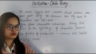 Heckscher Ohlin Theory  by komal mam  EKOM ACADEMY [upl. by Beck]