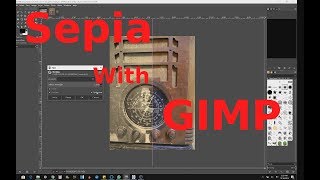 How To Use GIMP for Sepia Tone Tutorial [upl. by Anirrehs]