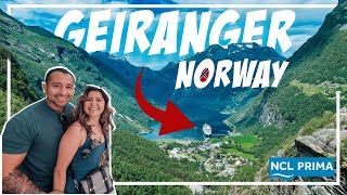 Geiranger Norway  Tour With Incredible Views  NCL Prima Cruise  Our Journey To ICELAND [upl. by Aldarcie]