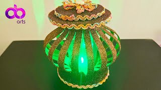 DIY Homedecor Lantern from Glitter Foamsheet shorts youtubeshorts diy craft tutorial abarts [upl. by Rebmeced]