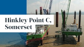 Installing six offshore liners at Hinkley Point C [upl. by Yenettirb]