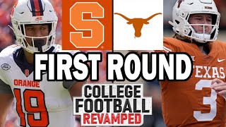 Syracuse at Texas  1st Round Playoff Simulation 2024 Rosters for NCAA 14 [upl. by Nola]