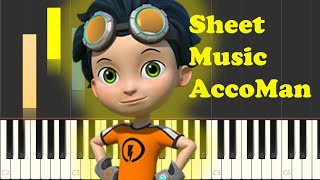 Rusty Rivets Theme Song Piano Sheet Music [upl. by Blackman]