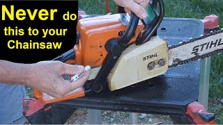 Never Do This to your Chainsaw  How to Repair it if you do [upl. by Leahcimnhoj]