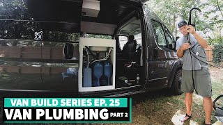 Simple Van Plumbing in Van  Shurflo Water Pump  Faucet PT 2 Ep 25 DIY VAN BUILD [upl. by Van]