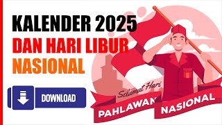 Kalender 2025 dan Hari Libur Nasional [upl. by Sevart]