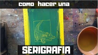 como hacer serigrafia muy fácil  paso a paso  taller de arte [upl. by Ecnarret889]