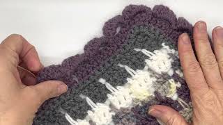 Larksfoot Crochet Blanket  Wave Border  Intro amp Begin [upl. by Llehsim725]