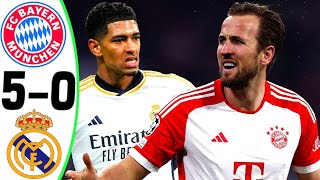 Bayern Munich vs Real Madrid 50  All Goals and Highlights  2024 🔥 KANE [upl. by Giacinta]