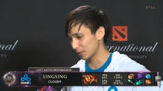 Dota 2 The Internationals 4 Main Event  C9SingSing post C9 vs Navi Interview with Kaci [upl. by Niar]