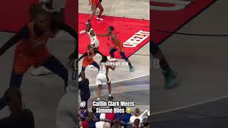 Caitlin Clark meets Simone Biles caitlinclark basketball wnba [upl. by Wyatt]