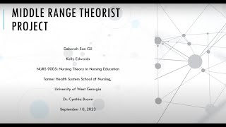 Middle Range Theory Presentation [upl. by Bilek]