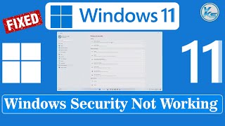 ✅ How To Fix Windows Security Not Working in Windows 11 [upl. by Leelaj]