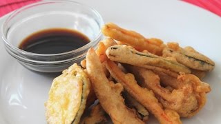 Tempura de verduras  cómo hacer frituras más sanas 🍤🇯🇵 [upl. by Pardew215]