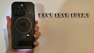 iPhone 16 Pro SUPCASE UB Mag wStand Black Smoke Case Review [upl. by Ellienad349]