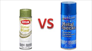 Glitter Blast vs Metal Specks Spray Paint [upl. by Edgell561]