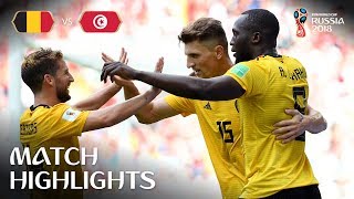 Belgium v Tunisia  2018 FIFA World Cup  Match Highlights [upl. by Airamanna922]