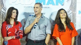 Aaj Se Teri Song Launch  PADMAN  Akshay Kumar Radhika Apte Twinkle Khanna [upl. by Walley525]