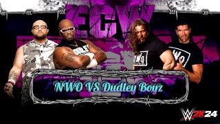 NWO VS Dudley Boyz  WWE2K24  NO Commentary  Full Fight wwe 2k24 [upl. by Ecneret]