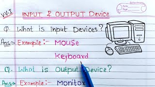 Input amp Output devices of computer  Learn Coding [upl. by Ttnerb]