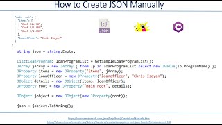 Create JSON Manually Using C [upl. by Amsa]