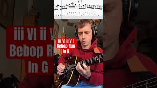 Bebop Guitar 16th notes Lick on iii VI ii V jazzguitar jazz guitar guitarlesson [upl. by Theron583]