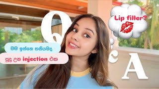 Injection වලින් සුදු වෙන්න 🤫🙈මම කැමතිම එයාට🌹  lip filler 💋 [upl. by Tnerb]