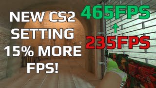 Change this new setting in CS2 and get 15 more fps instantly [upl. by Ahsinehs]