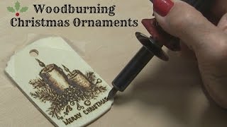 Pyrography Tutorial Wood Burning a Candle Ornament [upl. by Phina]