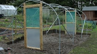 Hanging a Single Door Frame and Hinged Door on Polytunnel [upl. by Jamey789]