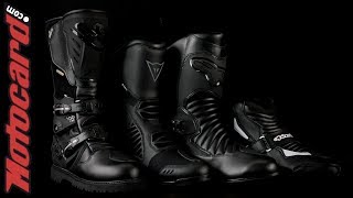 Comparativa botas touring Alpinestars Dainese y Sidi [upl. by Eiramanel]