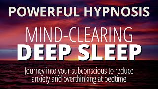 Sleep Hypnosis For Deep Sleep  Stop Overthinking and Reduce Anxiety  Dark Screen Experience [upl. by Arrehs732]