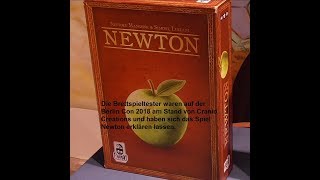 Special zur Berlin Con 2018  Die Brettspieltester am Stand von Cranio Creations Spiel Newton [upl. by Anin105]