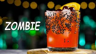 How to Make The Best Zombie Cocktail Drink Ingredients and Recipe [upl. by Klimesh]