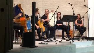 Quadriga Consort  Framedrum Solo followed by Poison Ivy Reel  Mechelen 2016 [upl. by Aneekahs]