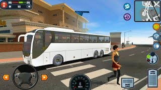 Car Driving School Simulator 15 Long BUS  Android Gameplay FHD [upl. by Garson]