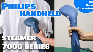 Philips Handheld Steamer 7000 series STH702020 Demo  NO BURN  Is it Possible  Real Life Review [upl. by Orvas]