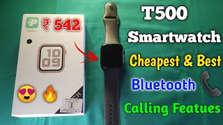 T500 smart watch unboxing  unboxing and review t500 smartwatch cheapest smart watch  smart watch [upl. by Christyna]