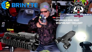 Brinyte XP22 DUAL LED Rifle CQB Strobe Flashlight 1300 Lumen Low Profile Picatinny wPressure Switch [upl. by Nyllewell957]