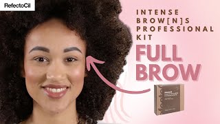 Full Brow Technique  RefectoCil Intense Browns Professional Kit 😍 [upl. by Ahsinal]