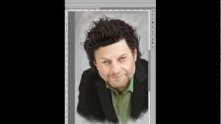 Andy Serkis  Digital Painting TimeLapse [upl. by Ahsok]