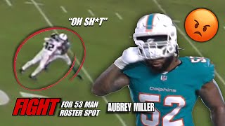 Jackson State Aubrey Miller First NFL Game NFL Preseason Week 1 Miami Dolphins DEBUT Highlights [upl. by Ainoda]