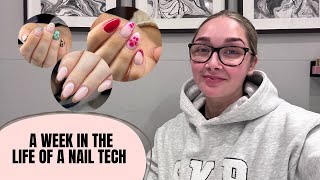 A WEEK IN THE LIFE OF A NAIL TECH  THE NAIL ROOM BY GEE [upl. by Leddy]