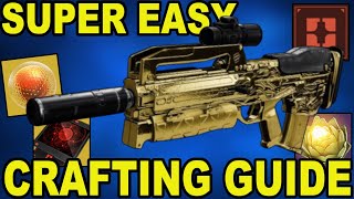 HOW TO CRAFT Weapons In Destiny 2 2023UPDATED amp SUPER EASY [upl. by Llerut]