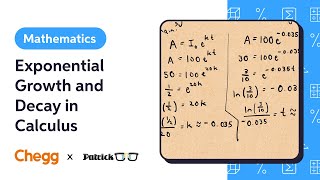 Exponential Growth and Decay in Calculus Ft PatrickJMT [upl. by Roland]