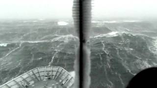 HMNZS Wellington weathers a storm during sea trials in the Southern Ocean [upl. by Elleina]