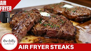 Air Fryer Steak  Juicy and Tender Ribeye Steak [upl. by Anilave]