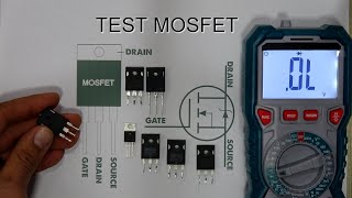 How to Test MOSFET transistor using Multimeter very easy [upl. by Thayne]